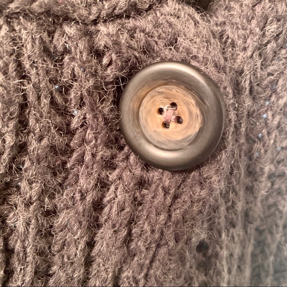 3/15 💚 American Rag Short-sleeve Wool Button Sweater - Picture 4 of 10